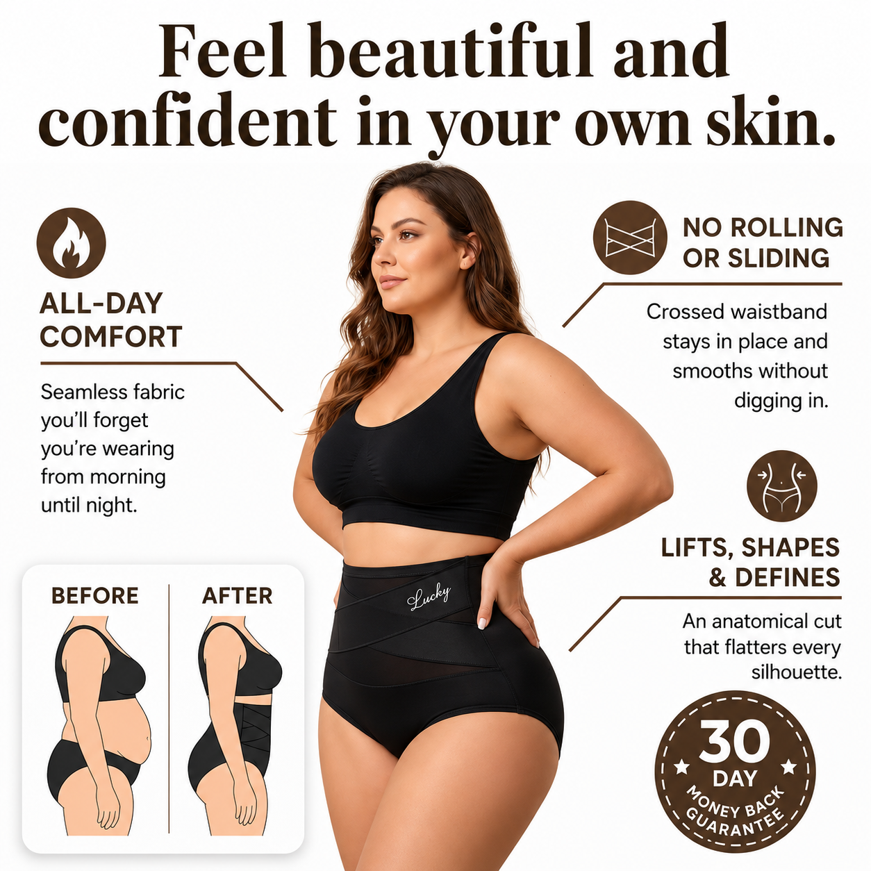 Curvea | High-Waisted Shaping Slip