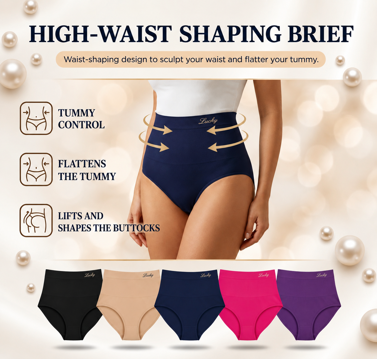 Curvea | High-Waisted Shaping Slip